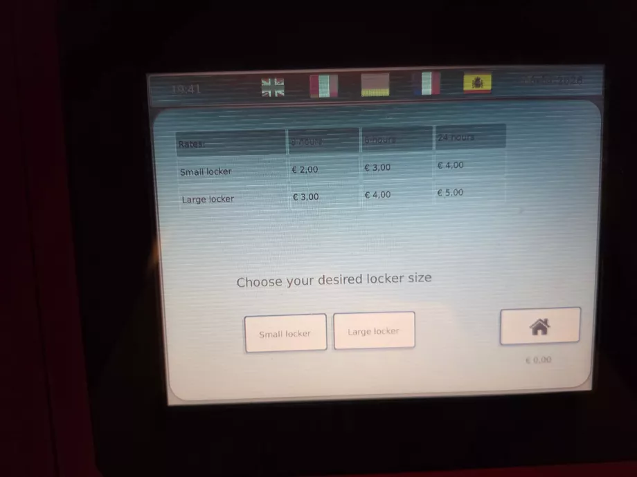 Bagaj dolapları, fiyat listesi