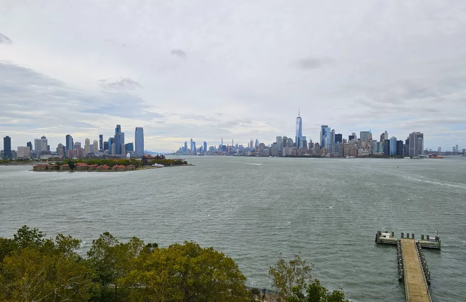 Özgürlük Heykeli'nin kaidesinden görünüm