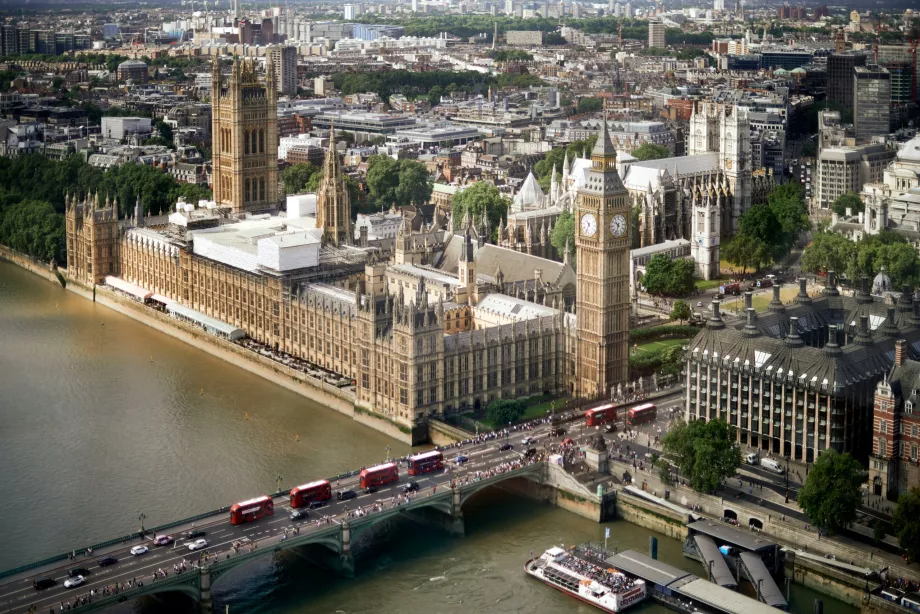 Big Ben ve Westminster manzarası