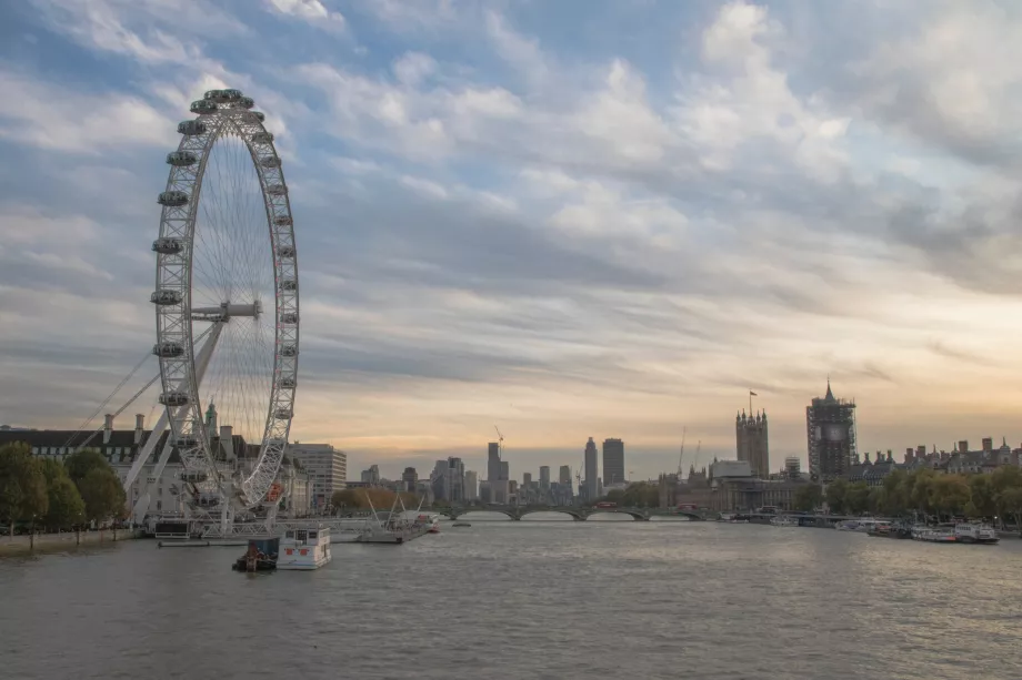 London Eye'ın görünümü