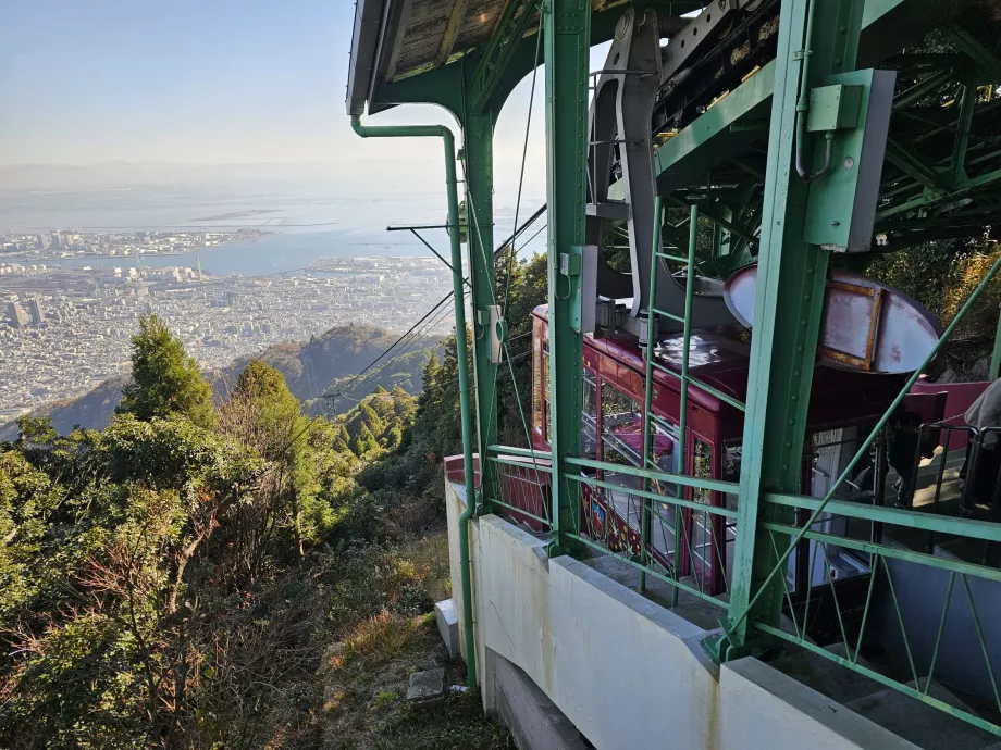 Maya teleferiğinin üst istasyonu