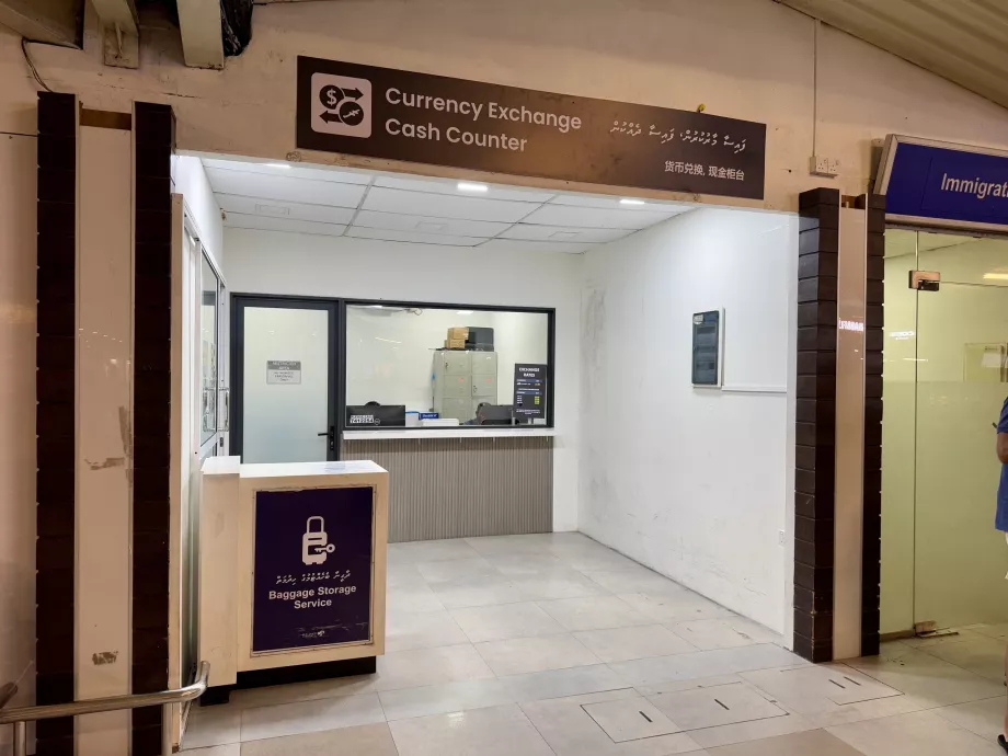 Döviz bürosu ve bagaj muhafazası Malé MLE