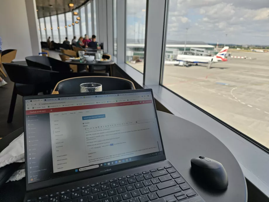 Mastercard lounge'unda çalışmak