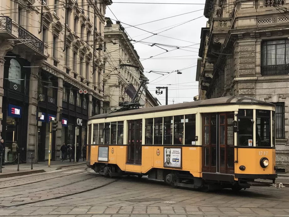 Milano'da tarihi tramvay