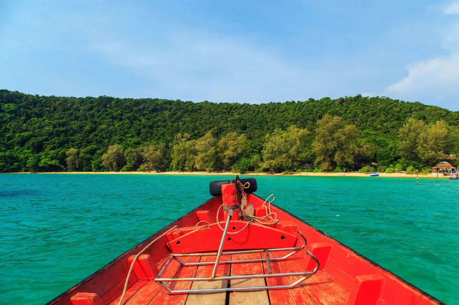 Koh Rong'daki tekneler